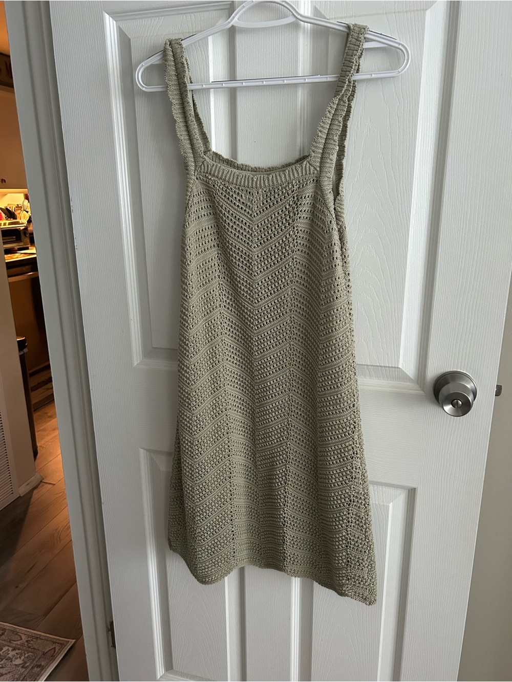 a new day Beige Crochet Sundress